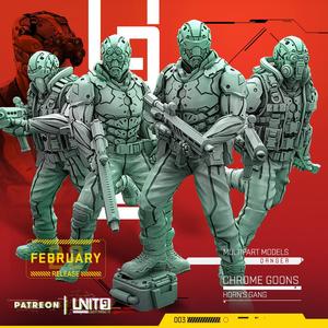 Cyberpunk - Chrome Goons - multipart squad