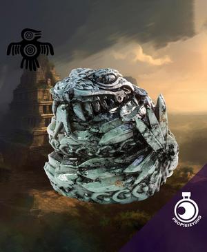 Figurine of Wondrous Power - Turquoise Quetzalcoatl