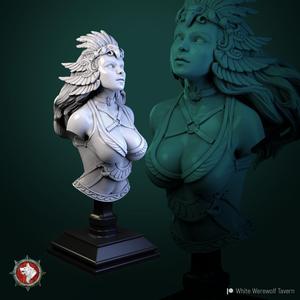 Dark Angel bust pre-supported