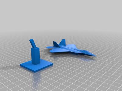 f22 with stand