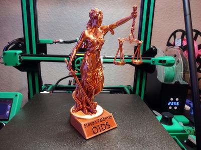 Lady Justice Remix for Easy FDM printing