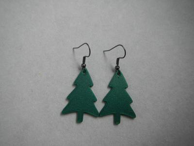 CHristmas Tree earrings