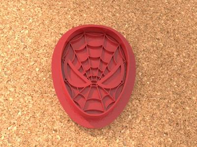 Spiderman two-part Cookie cutter with handle