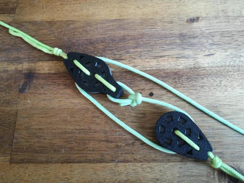 Pulley (no screw) 4mm rope