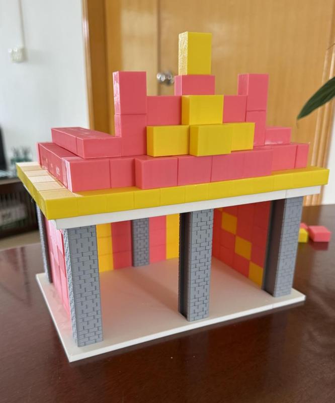 Vibrant Modular Building Block Pavilion