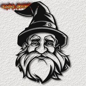 warlock gnome wall art witch warlock wall decor fantasy wall decortion