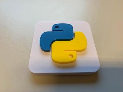 The Python Logo w/base plate