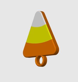 Candy corn keychain - Print in place
