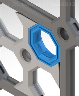 Mid Hole - Push-In Mini Snap - Multibin Plate