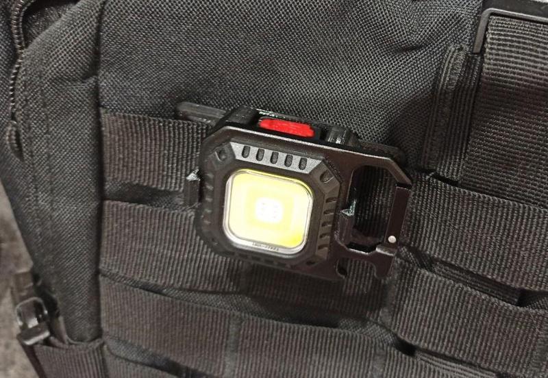 Keychain flashlight molle clip