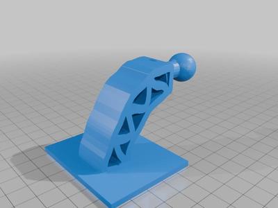 17mm ball mount flat base