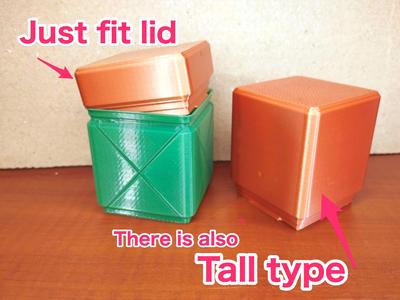 Gridfinity snap lid vase mode