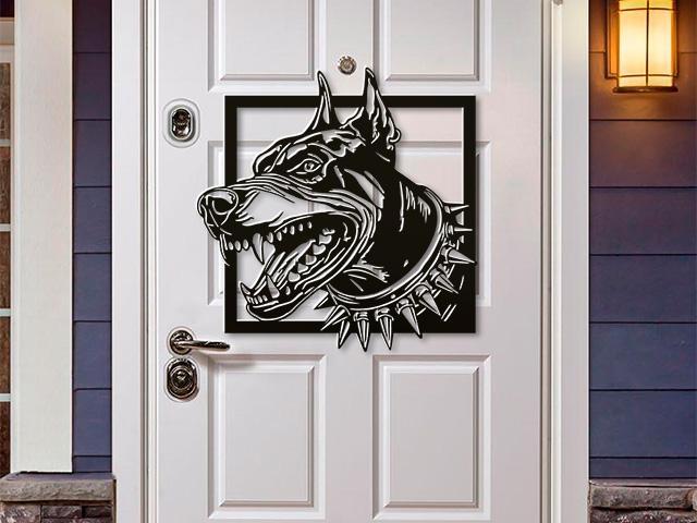 Watch out - angry dog!