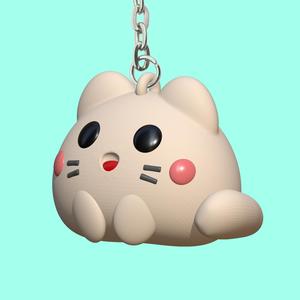 Winking White Cat
