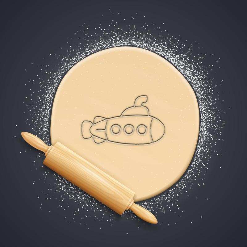 Submarine Cookie Cutter, Biscuit Cutter