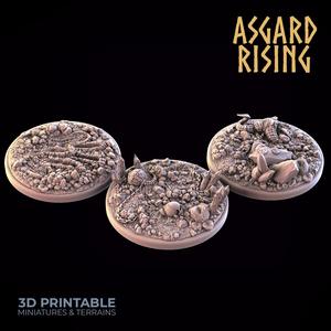 Battle Ground - 3x 40mm Round Base /Pre-supported/