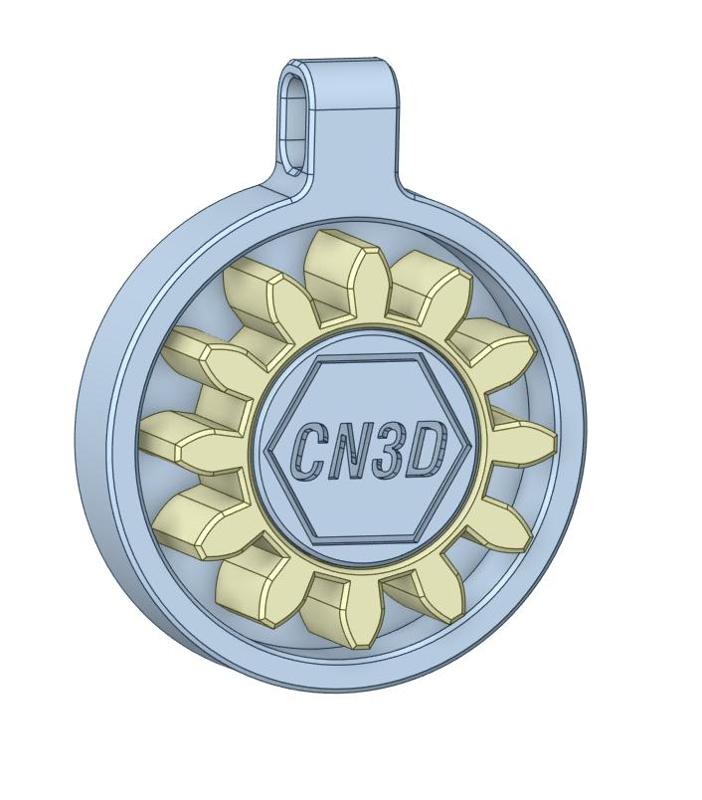 CN3D Gear Clicker Key Tag - Stress Relief Toy