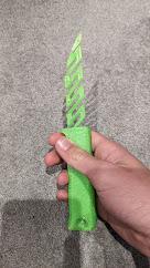 Airsoft knife with interchangeable blades 