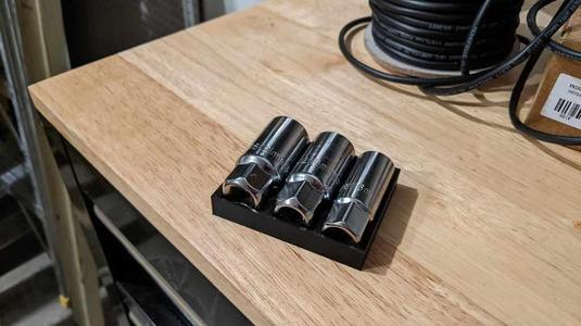 3/8" Spark Plug Socket Holder Tray