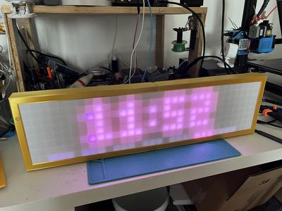 Large PixelIt - Clock