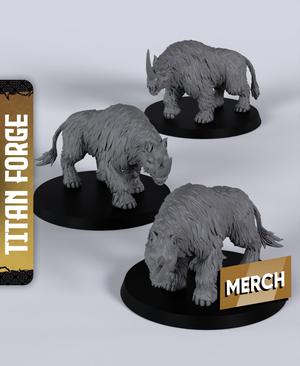 Rhino Beasts - With Free Dragon  - 5e DnD Inspired for RPG and Wargamers