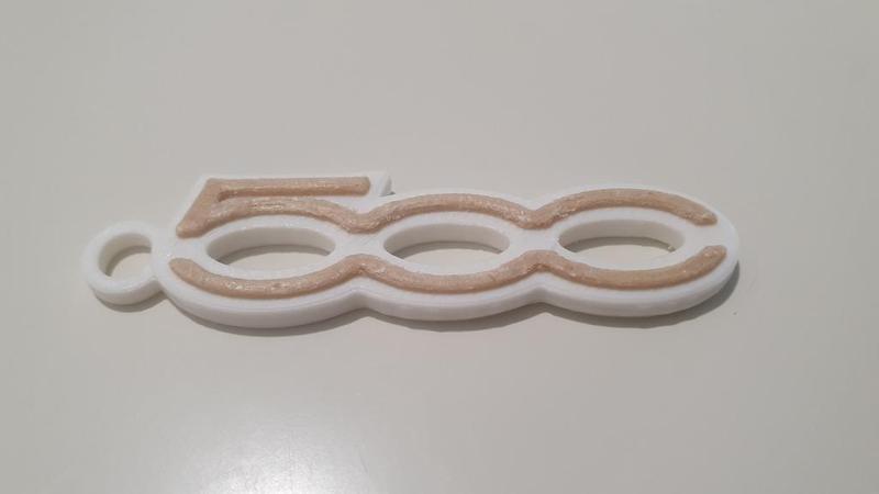 Fiat 500 keychain