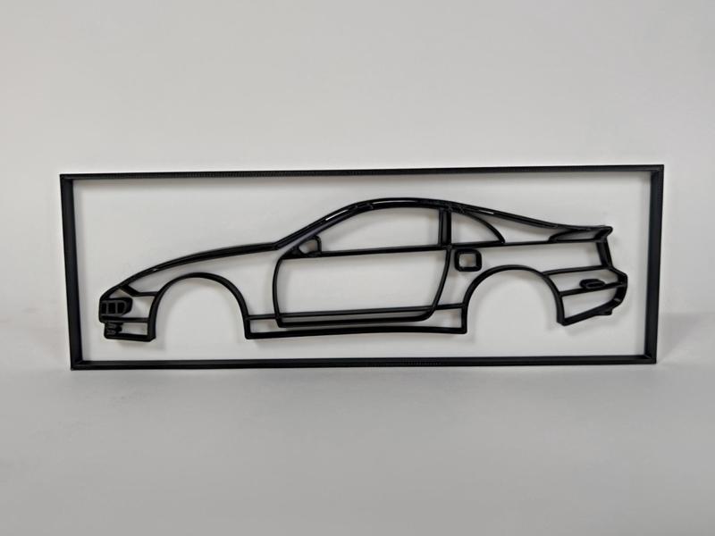 Nissan 300ZX Z32 Line Art Display