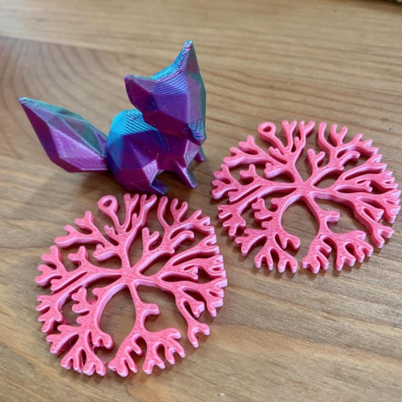 Coral Earrings by 3DFashionFreak