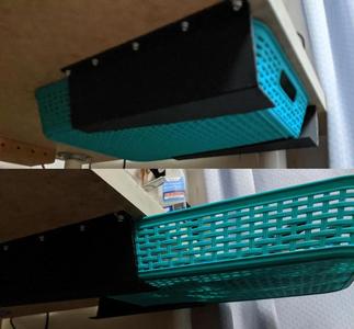 drawer bracket for 2.25" thick basket