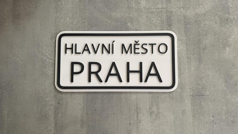 Praha cedule