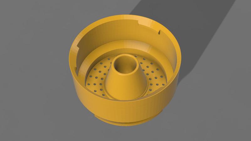 Module spacer 40mm with mesh and cone