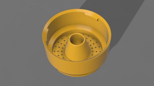 Module spacer 40mm with mesh and cone