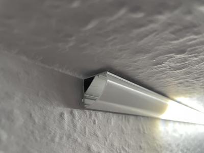 LED profile v shape end cap