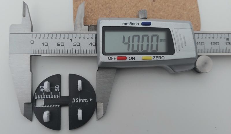 Internal gauge: 35 to 50 mm