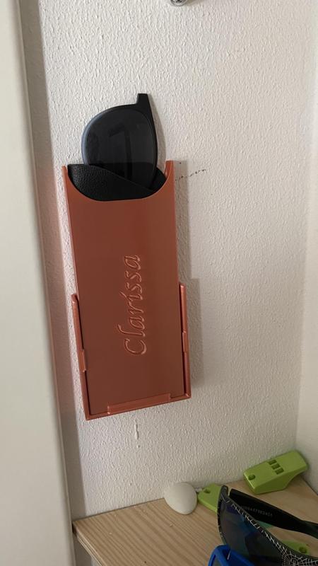 Sonnenbrillen Etui mit Wandhalterung