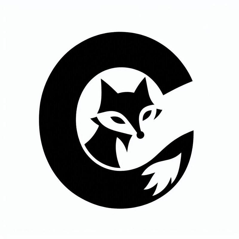 Fox alphabet: Letter C (version 2)
