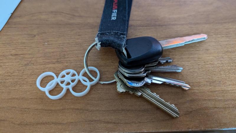 Olympic Football keychain