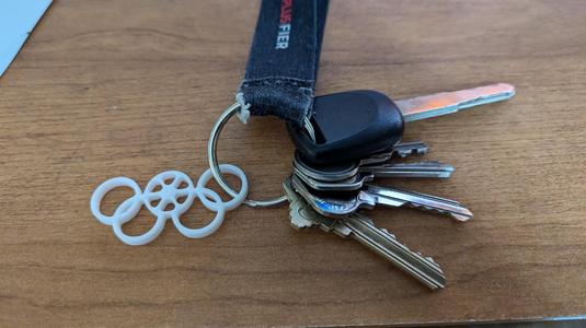 Olympic Football keychain
