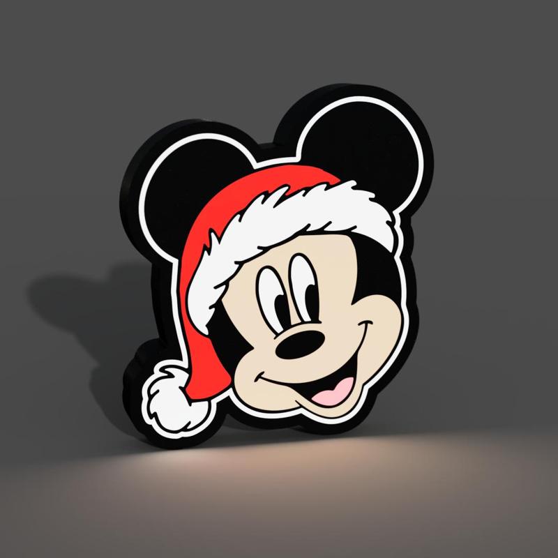 Mickey Mouse Christmas Lightbox LED Lamp