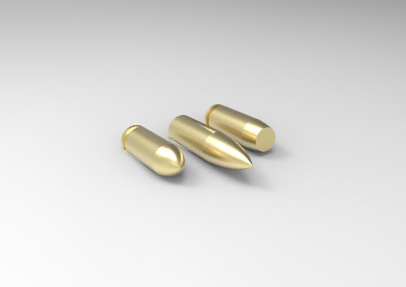 full metal jacket bullets (3 pcs)