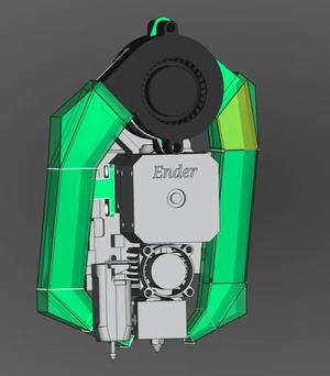 Ender 3 v3 SE dual 5015 fan ducts