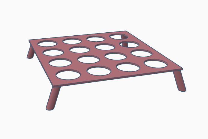 plateau cupcake avec pieds