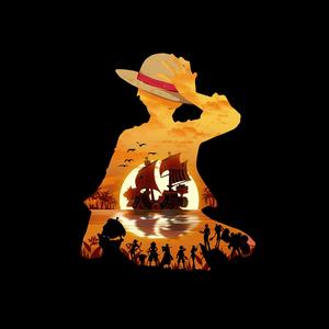 One Piece Ruffy Hueforge - Sunset