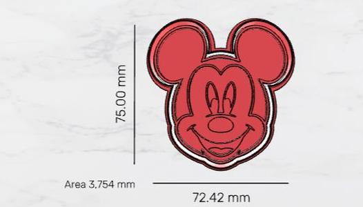 mickey mouse stamp&cutter