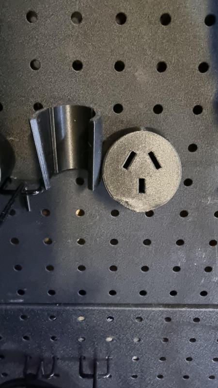 Australia Electric Plug Peg Board holder