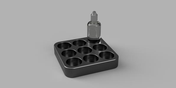 100ml Stackable Bottle Tray 3x3 for E-juice