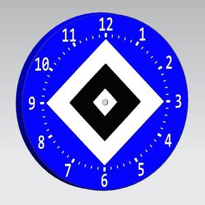 Hamburger SV wall clock
