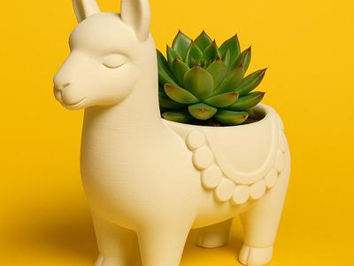 Llama Plant Holder