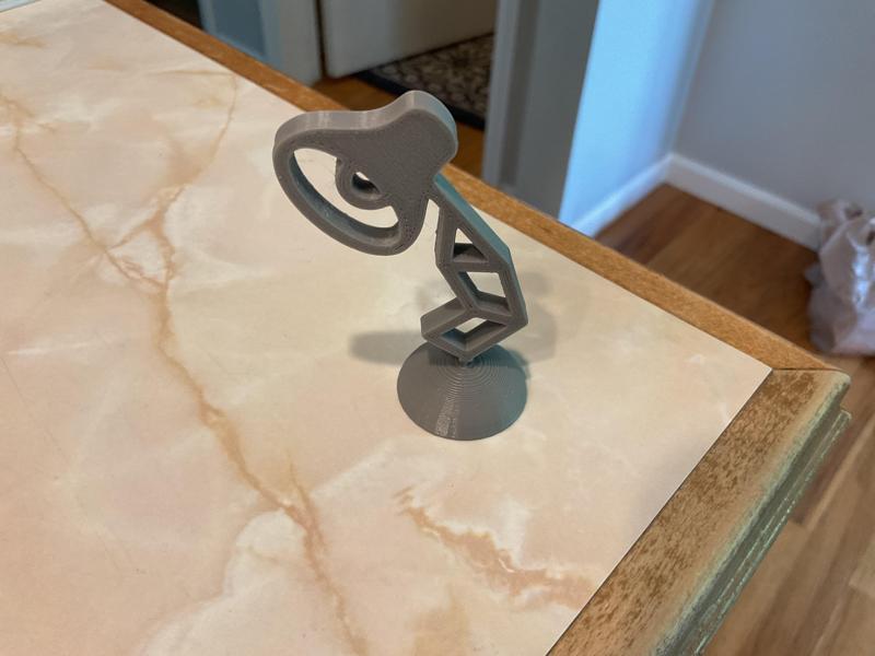 simple Pixar style lamp