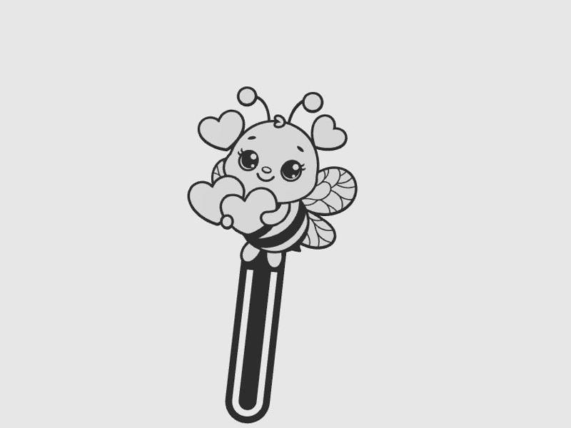 BookMark Baby Bee Cute Kawaii